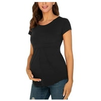 Ženske majice majice kratki rukav Tinered osnovna ležerna trudnoća TOP Ljeto Ženska odjeća za majčinstvo
