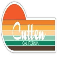 Cutten California Frižider Magnet Retro Vintage Sunset City 70s Estetski dizajn