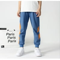 Akiihool Boys Pant Boys Pismografski grafički print jogger hlače