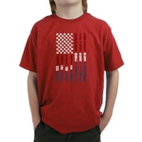 Dječačka majica za reč Art - Podržite naše trupe