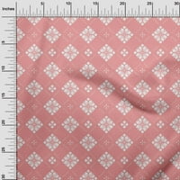 Onuone baršunaste ružičaste tkanine Floral i pločice Marokanski prekrivajući materijal Ispiši šivanje tkanine sa dvorištem širom