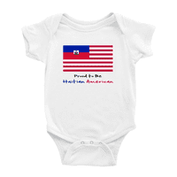 Ponosan što su Haitian American Flag Baby BodySuit Outfits od novorođene odjeće