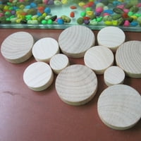 5x blokovi od drveta okrugli drveni kocke čipovi blokovi za izradu zanata