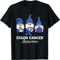 Gnome od raka od clona gnomi s vrpcom Kolorektalne majice svijesti