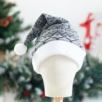 Naveli nas Božićni šešir, Santa šešir, Xmas Holiday Hat za odrasle Unizirajući velvet Comfort Božićne šešire Extra zadebljano klasično krzno za božićnu Novu godinu Svečane praznične potrepštine