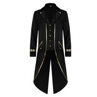 Muška jakna renesansa parnipunk gotički viktorijanski uniformini nošnje kaput