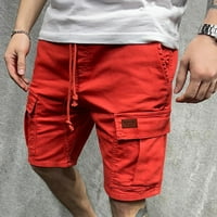 Hot6SL kratke hlače za muškarce Ležerne prilike, Ljeto lagano hlače na otvorenom pamuk uznemirenog