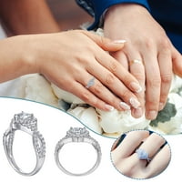 Prstenovi za žene Lzobxe dame moda ljubav dijamant modni kreativni nakit u obliku srca nakita nakita