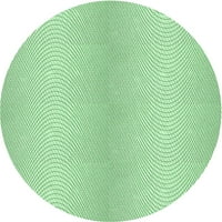 Ahgly Company u zatvorenom okruglom uzorkovima metvice zelene tepihe, 6 'krug