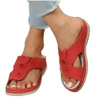 Qolati ortopedske sandale za žene hodanje papuče sa lukom podržavaju neklizajućeg luka sa sandala na