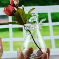 Wanwan Angel Design Flower Vase Prozirni visoki borosilikatni stakleni ured ukrasni cvjetni kontejner za cvijeće Diclui Decor