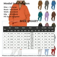 MLQIDK JOGGER setovi za žene odijelo Pola zip prevelike duksere jogger hlače TrackSit metch set y2k