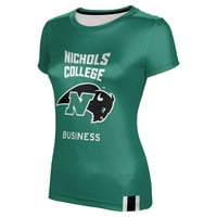 Ženska Zelena Nichols College Bison Business Majica