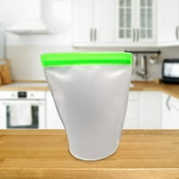 Ikohbadg kontejner za prehranu za višekratnu hranu, silikonska torba, zipne posude mogu se koristiti