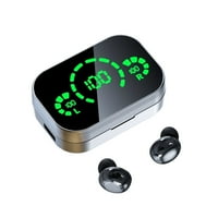 Feltree bežične slušalice za Walk Digital Digital Digital Control Wireless Bluetooth 5. Hi-Fi crne elektroplatene