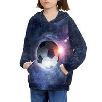 Galaxy Duks pulover Hoodeie Fudbalska Crewneck Kengurua Pocket Teretana Sportska odjeća za odjeću Atletska
