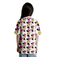Mickey & Friends ispisani kratki majica za posadu Majica i mladi, šareni Mickey Mouse Ležerne prilike
