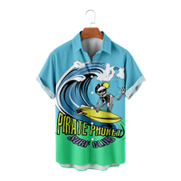 Košulje za muškarce i dječake i dječake Havajski ljetni Hawaii Print Short rukav na havajske majice
