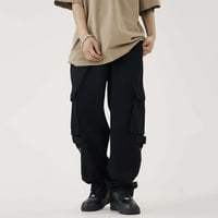 Leey-World Muške hlače Muške joggers hlače sa dubokim džepovima labavi-fit-fit tweatpats za vježbanje,