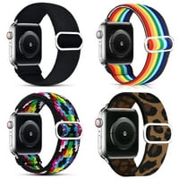 Solo petlje za Apple Watch Bands Elastic Podesivi najlon Sport Scrounchie pribor za iWatch serije Ultra