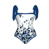 Oalirro ženske pokrove za kupaće kostime čipke za plivanje odijela za žene plave m
