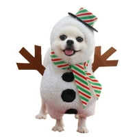 Božićni kostim slatki snjegović Cosplay kostimo psi mačke outfit Odjeća za odjeću prerušiti se odjeću,