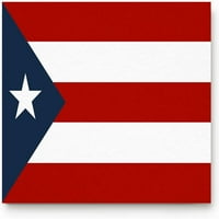 Vrata za vrata Indoor Dobrodošli Doorormats Portoriko Zastava zastava u ujutro upijaju