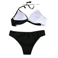 Leesechin Womens Swim odijela Čišćenje seksi bikini spajanje čvrsti dvodijelni kupaći kostimi TUMMY CONTROL PLAŽA