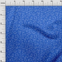 Onuone pamuk Cambric plava tkanina Razgovorna ispis DIY odjeća prekriva tkanina za ispis tkanina sa