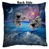 Astronaut Spaceman Vanjski prostor Moon Planet Solar System Universe Reverzibilni sireni jastuk