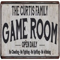 Curtis Obiteljska igra Soba Zemlja Metalni Znak 108240042450