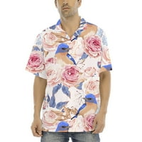 Majice majica za muškarce za muškarce kratki rukav za odrasle, casual stilskih tina za muškarce ružičaste, s