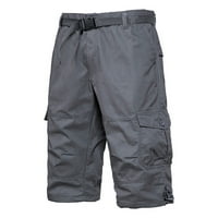 Muške maskirne radne šorc Srednja struka Multi-džepni džep petorice Casual Pants Sportske hlače Hlače