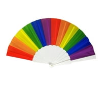 Rosarivae Rainbow sklopivi ventilator duge ljubitelje ventilatora Ventilator Izdržljive tkanine LGBTQ