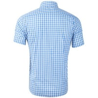 AVICD majice s dugim rukavima za muškarce muške bahame II UPF kratki rukav pfg Ribolovna majica svijetlo plava 3xl