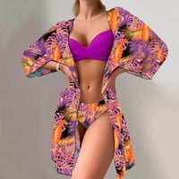 Yubnlvae Women Mid Mwaist Bikinis bikini set Pokrijte kupaći kostim za žene Push Up Gighwer Coptwir Beach Wear kupaći kostim