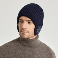 Zimski topli pleteni vuneni šešir zadebljani šešir za biciklizam na otvorenom sa zaštitom od uha