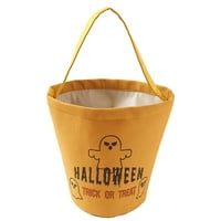 Kiskick sablasan oblik šišmiša Halloween Candy torba, veliki kapacitet sa kontrastnim bojama svečanim otiskom, stvarajući 3D košaricu za slatkiše