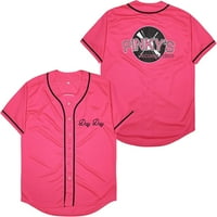 Muški sljedeći petak Pinky's Record Film 90-ih hip hop ušiveni sportovi Baseball Jersey odjeća za zabavu crna ružičasta