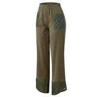 Smanjite HFYihgf ženske pantalone za ženske pantalone za nogu vrećice začućene harem hlače za patchwark