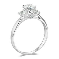 Welingsele Dame Sterling Srebrni prsten za vjenčanje - Veličina 6