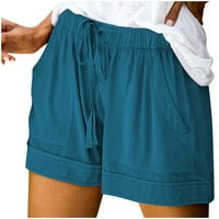 Medcursor Womens Comfy CrockString Splice Ležerne prilike elastične pojaseve hlače