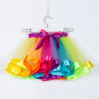 Dječje djevojke Baletne suknje Party Rainbow Tulle Dance suknje Djevojke Ljetne suknje Djevojke Jakne
