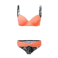 Wendunide kupaći kostimi Žene Podignute dva bikinija kupaće kostimirane kupaće kostime kupaći kostim