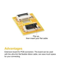 UXCell FFC FPC produžni daska PCB Proširi konektor Pin Pitch Jedinstveni bočni paket