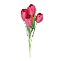 WEFUESD umjetno cvijeće zupčanika Tulipani Buket Dekoracija stola rezanje svilenog cvijeta cvijet umjetno