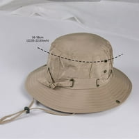 Kapeći za plažu za žene Unise Ljeto Zaštita od sunca Fisherman Hat Prozračan lagani šešir sivi