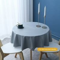 Čvrsta boja okrugli stolnjak vodootporan PVC stolni za zaštitu od stolnog stola u ulju