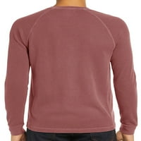 Gomelly Muška bluza s dugim rukavima Ljetni vrhovi modne majice Muške redovne moć pulover pulover na plaži dolje Basic Tee hrđu crveno 2xl