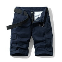Muške hlače Muške modne čvrste džepove u boji Patveni teretni kratke hlače Kombiturama kratke hlače